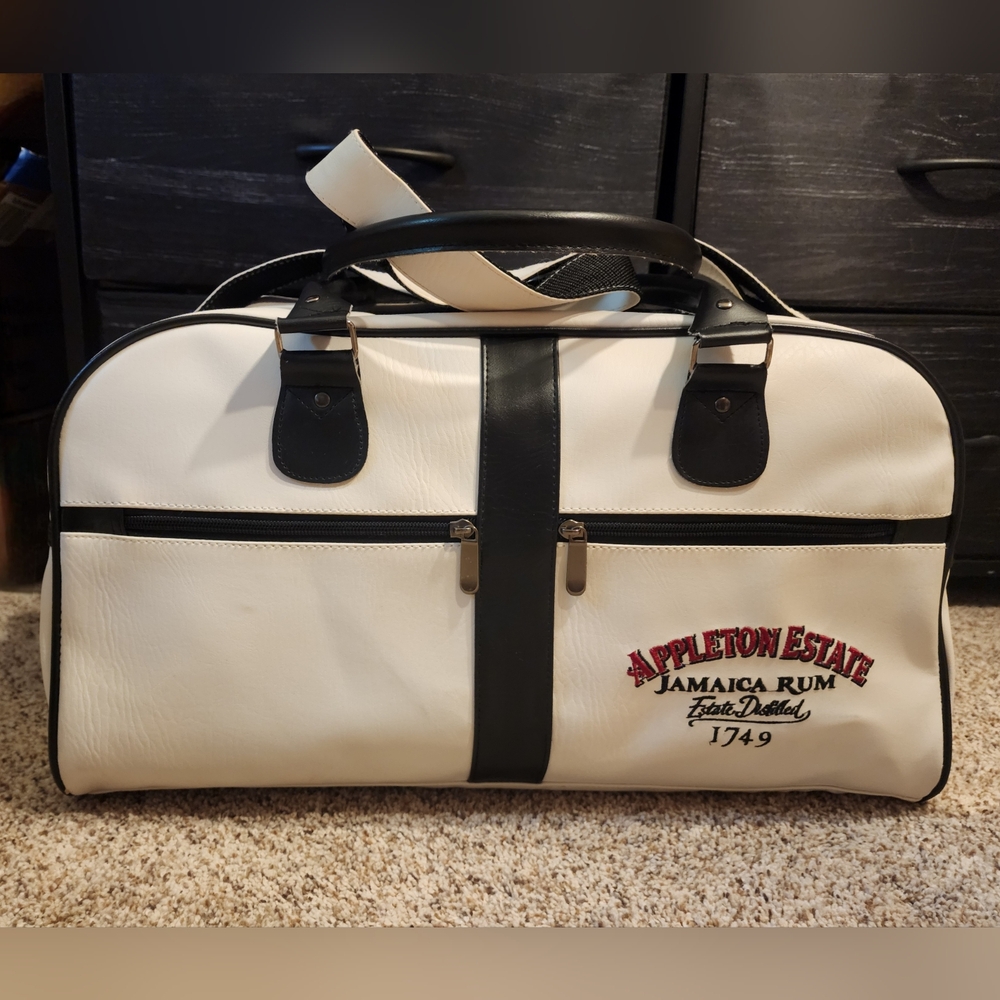Appleton Estate Jamaican Rum White Black Duffle Bag